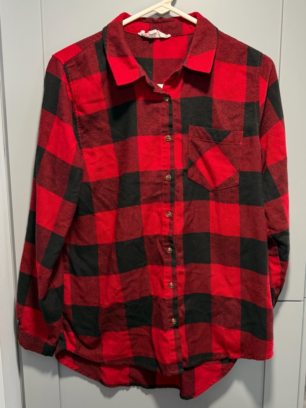 Hippie Rose Red and Black Plaid Shirt